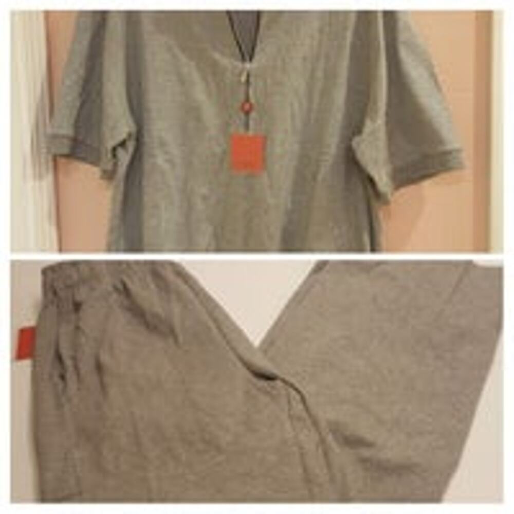 Vintage Roberta De Camerino Shirt Pants Set Italy Size XL